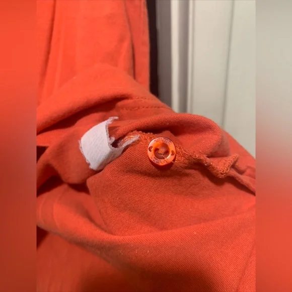 Woman Within Orange Cotton Top - Picture 5 of 7